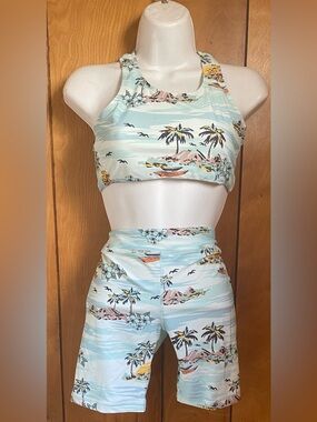GIRL ISLA SHORT AND MATCHING TOP VINTAGE VACAY